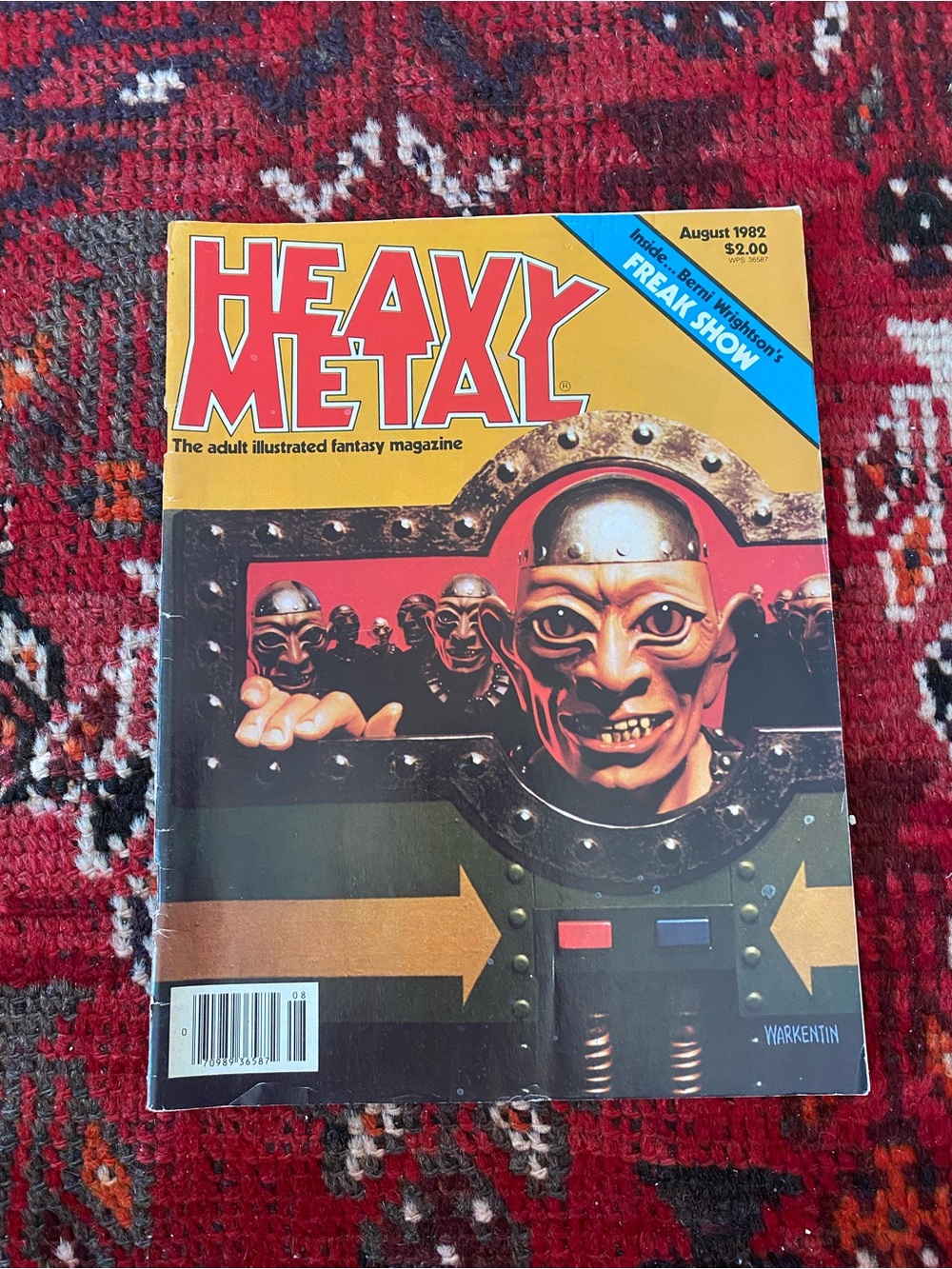 Vintage 1982 Heavy Metal Magazine “Voltomat” Cover